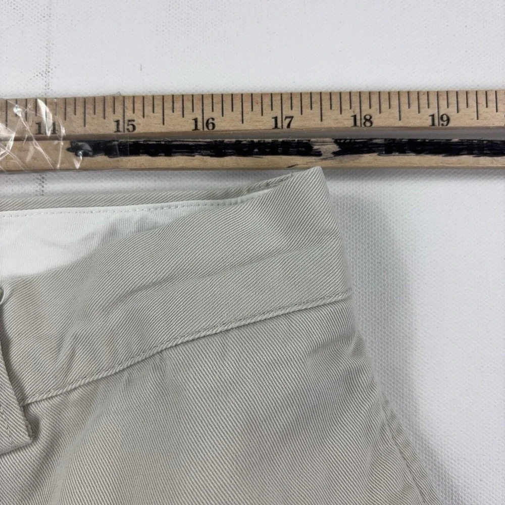 Polo Ralph Lauren Pants Mens 35x28 Beige Classic Chino Canvas Flat Front Casual